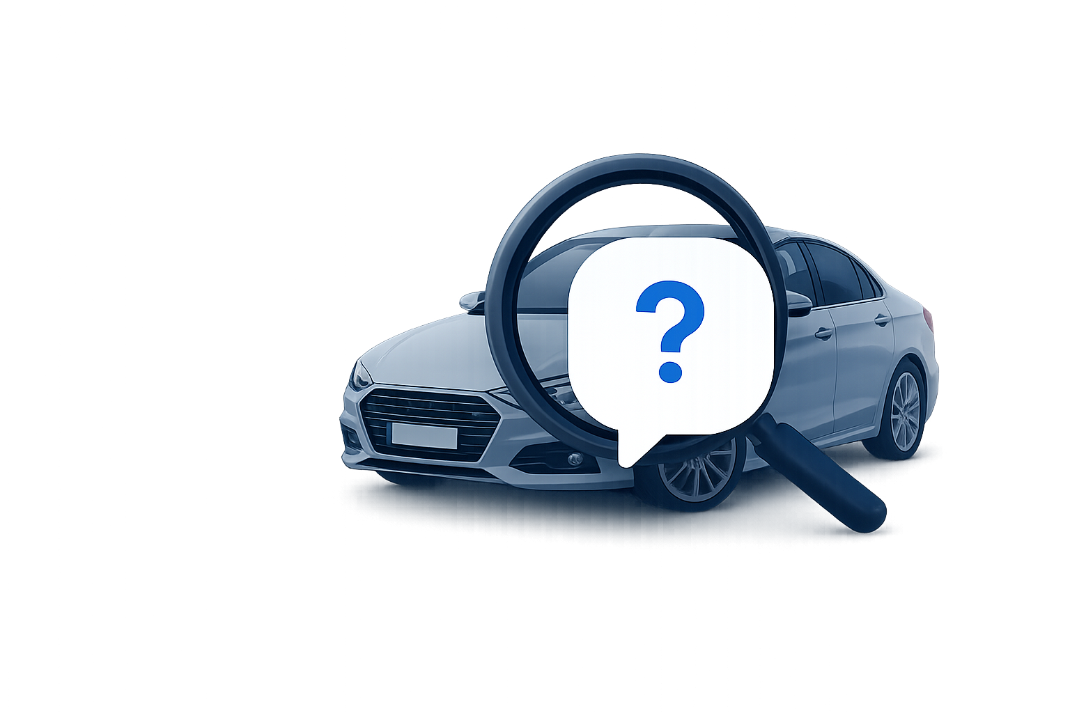 Help centre illustration with question mark